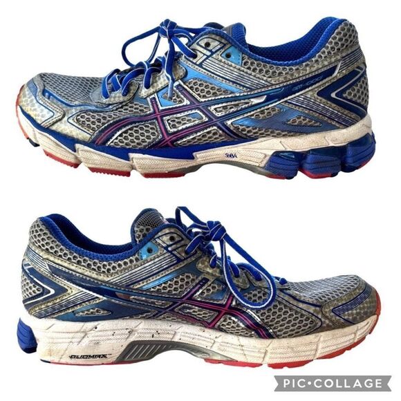 ASICS Gel GT1000 DUOMAX Women Running Shoes Metallic Blue Grey Pink Size 9 SPEVA - Picture 3 of 9